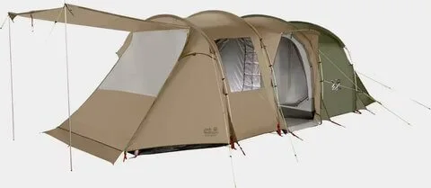 Jack Wolfskin Travel Lodge RT suuri perheteltta katoksella.